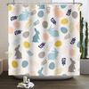 Spring Easter Shower Curtain Happy Rabbit Bunny Eggs Flower Garden Floral Holiday Waterproof Bathroom Shower Curtain With Hooks