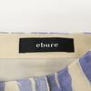 Ebure Blue X White Silk Flared Long Skirt Skirt 36 blue/whiteUsed