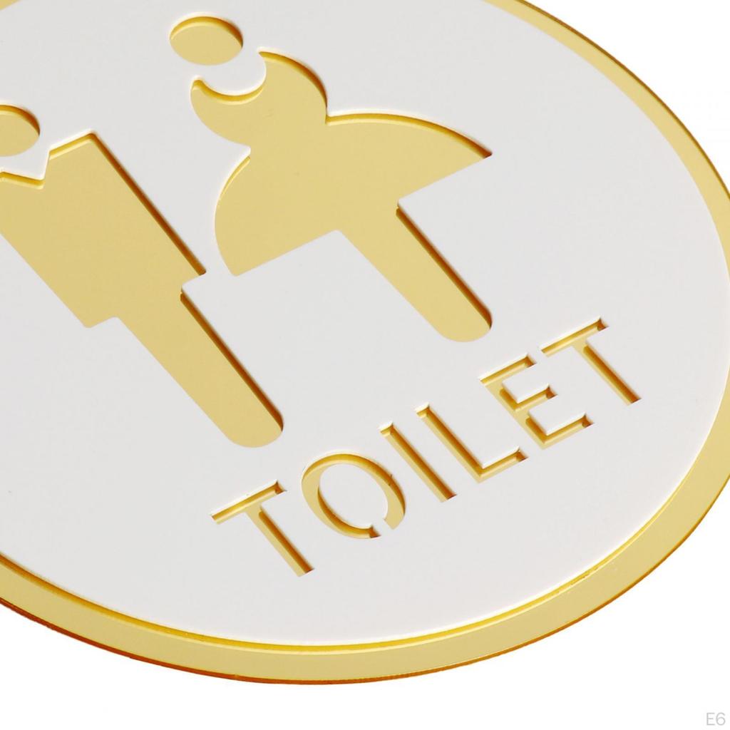 Contemporary Restroom Signage for Stylish Interiors