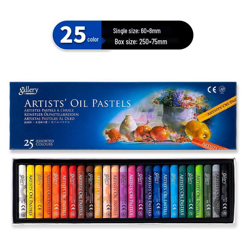MUNGYO Academy Grade Oil Pastels for Kids - Soft, Economical, 12 Colors
