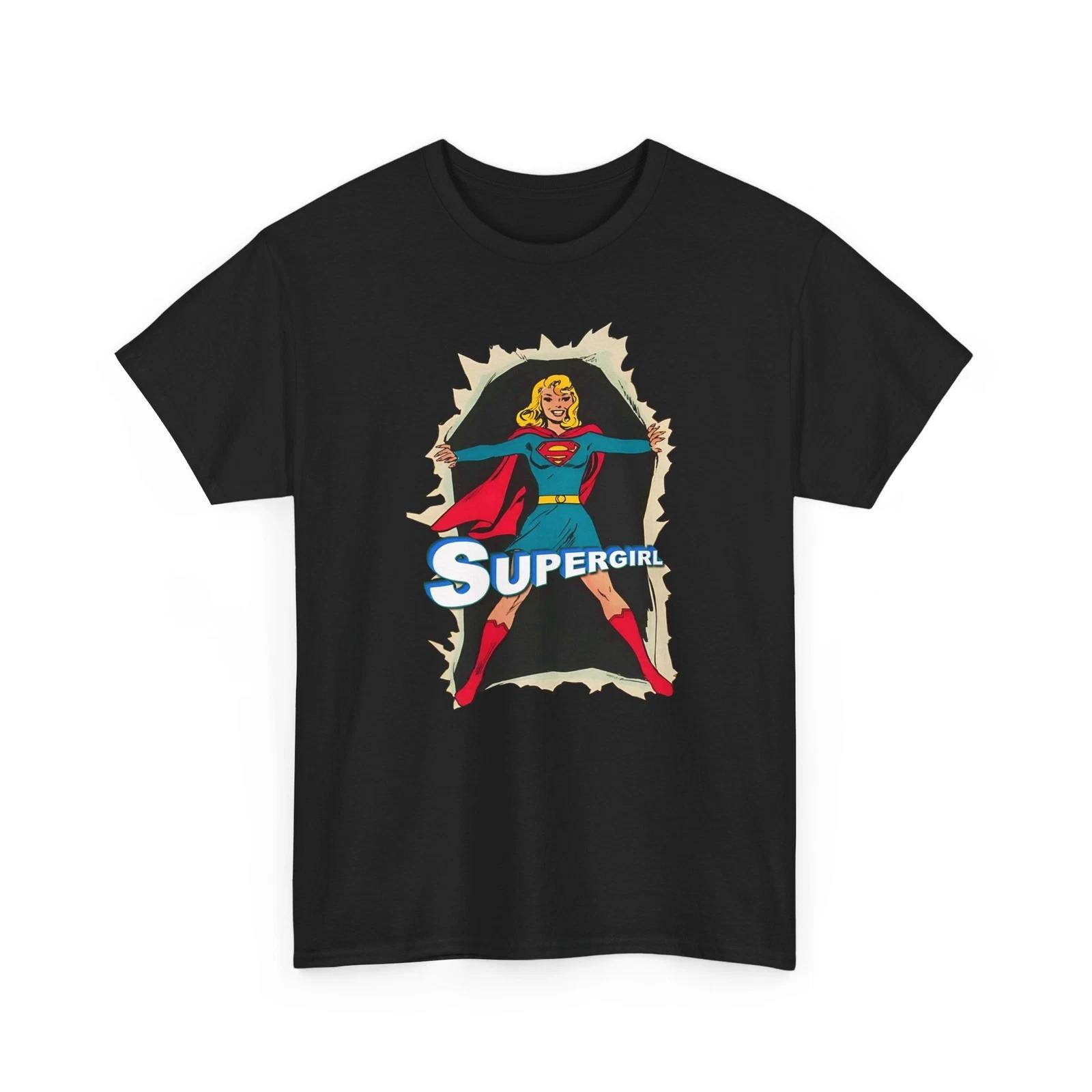 

Supergirl Heavy Cotton Tee, Supergirl Comics, Superhero Lover Gift 3XL