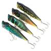 4PCS ABS Surface Popper Bait 9.5cm/12g Floating Wobbler Bait Topwater Popper Lure  Trout Fishing