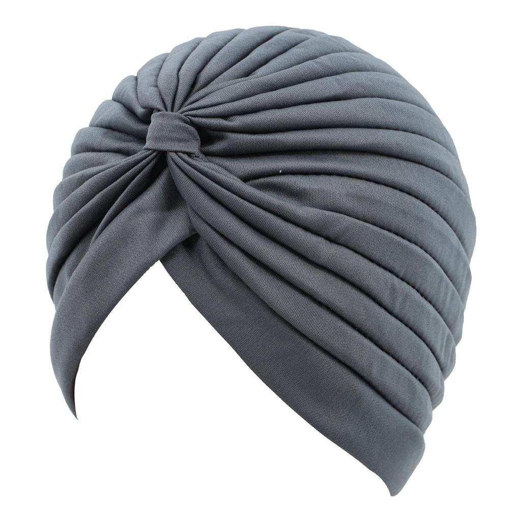 Versatile Solid Color Women's Baotou Hat with Striped Bottom