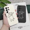 Fidgeting Cat Phone Case For Samsung Galaxy S25 S24 S23 S22 S21 S20 Ultra FE S10 S10E Plus Note 20 Ultra Silicone Cover