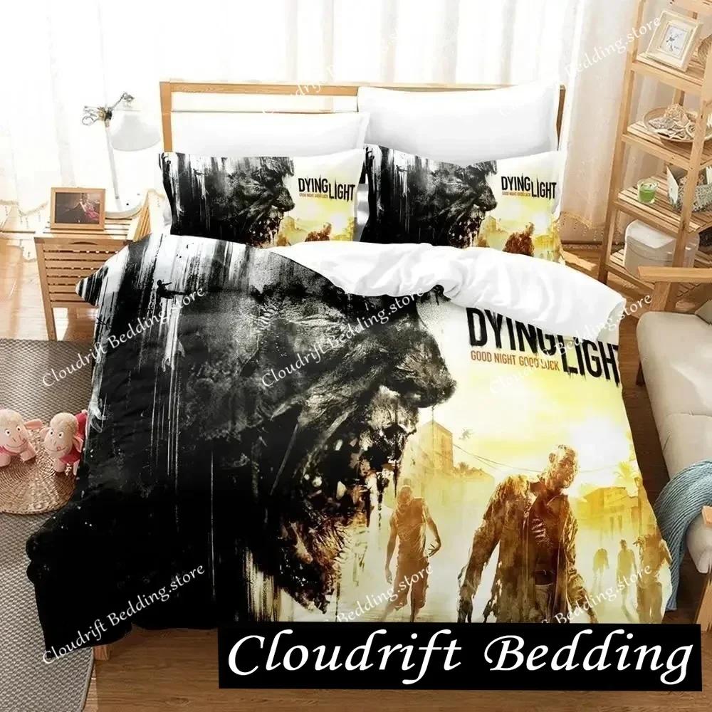 New DYING LIGHT 2 Bedding Set Single Twin Full Queen King Size Bed Set Adult Kid Bedroom Duvet cover Sets 3D Print Game Anime026