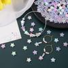65/125/185pcs acrylic star beads, charming AB color decorative beads, DIY summer beach ankle bracelet earrings keychain