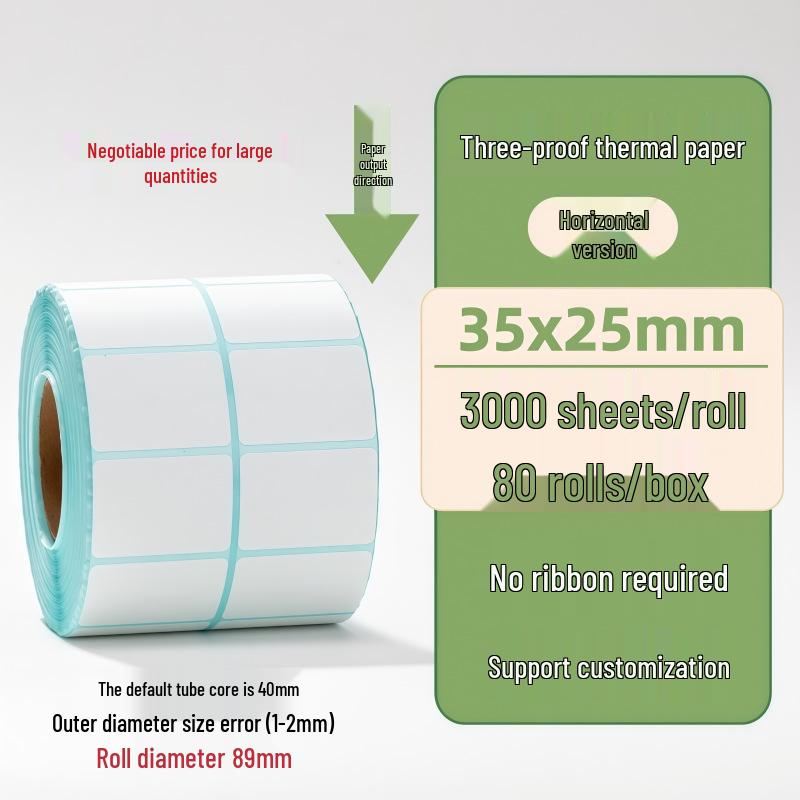 Samoprzylepne etykiety termiczne na kody kreskowe 100×150 mm - Trwałe i wodoodporne do logistyki