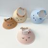 Sun Hat Children Straw Sun Hat Shading Hat Children's Visor Hat Cartoon Sunshade Hat  Beach