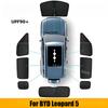 For BYD Leopard 5 Car Windshield Sun Shade Covers Front Side Window Sunscreen UV Protector Rear Parasol Car Sunshade Accessories