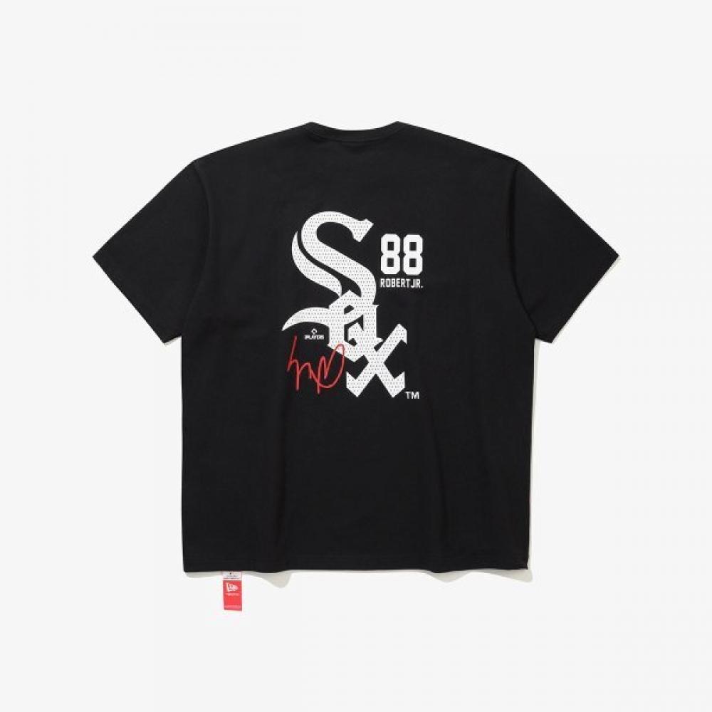 New Era Chicago WhiTe Sox Player SignaTure T shirT Black 15147527