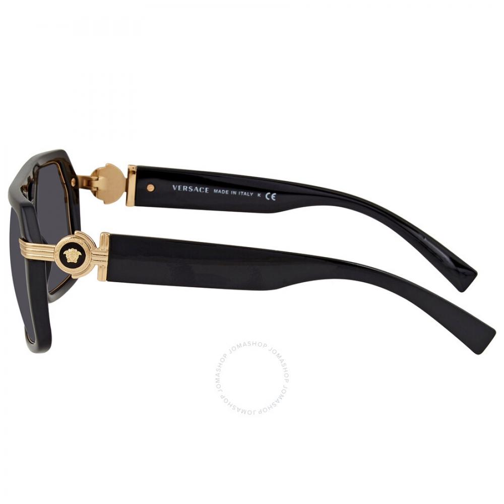 VerSace Dark Grey Geometric Men S SunglaSSeS Ve4399 Gb1 87 58