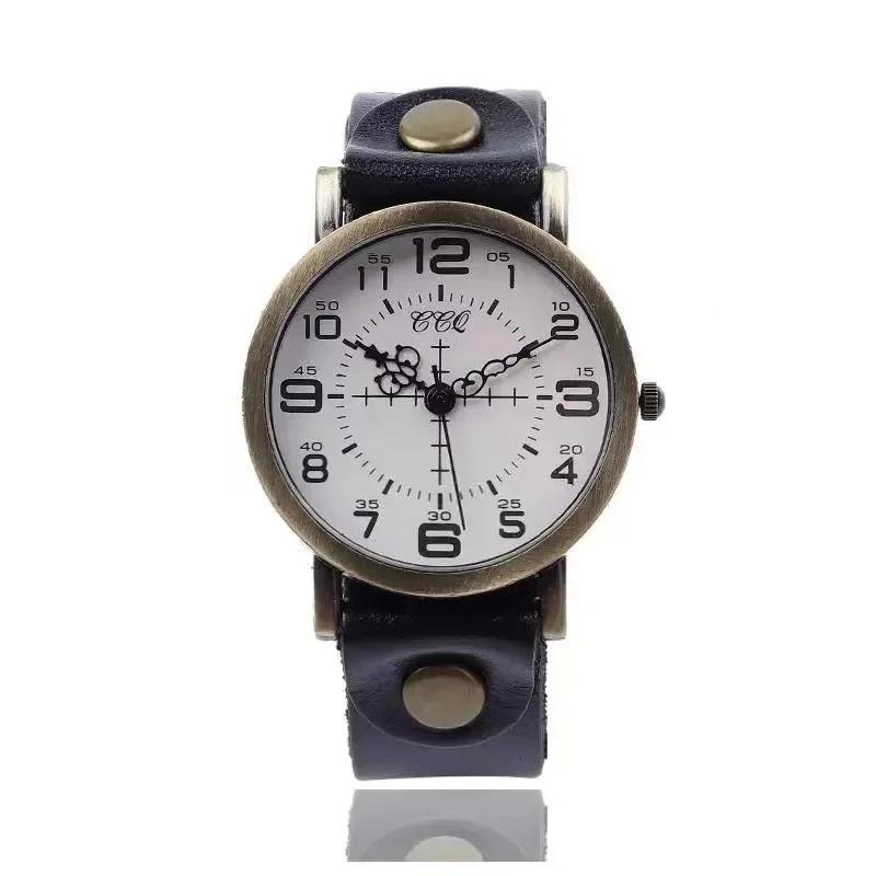 Neutral Retro Belt Digital Ladies Casual Watch Popular Sale Quartz Wristwatch From Mainland China No Brand Designated Buckle