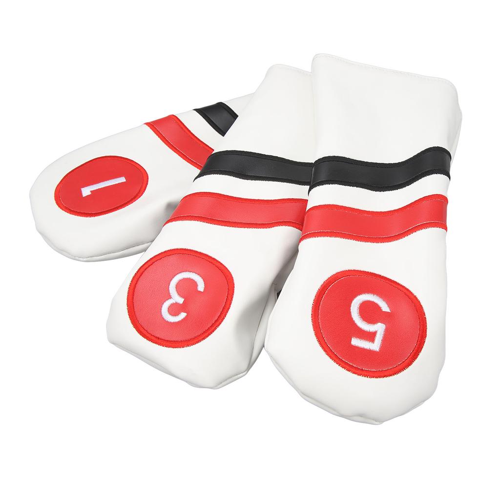 Golf Club Covers Golf Head Covers Full Set of Club Covers for Golf Clubs Protection White