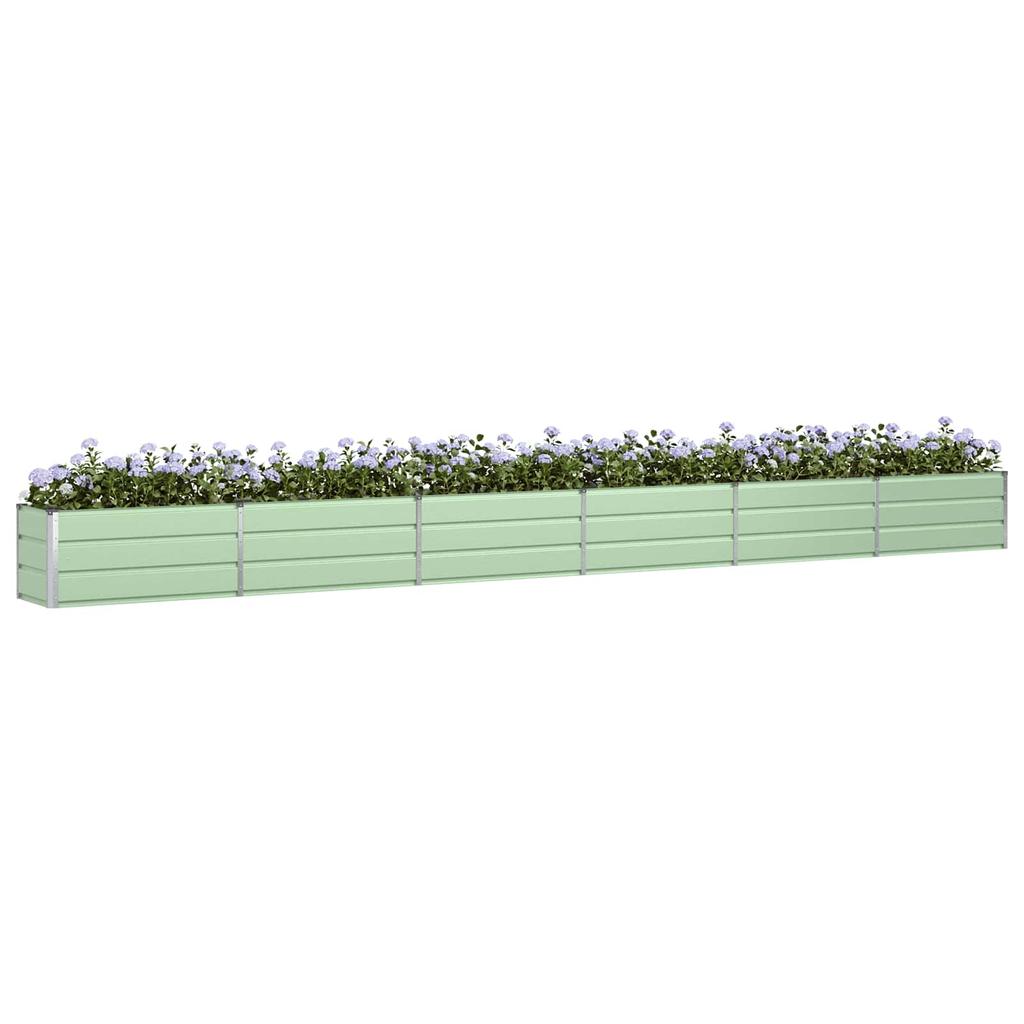 Planter Box Pastel Green 580 X 50 X 45 Cm Galvanized Steel