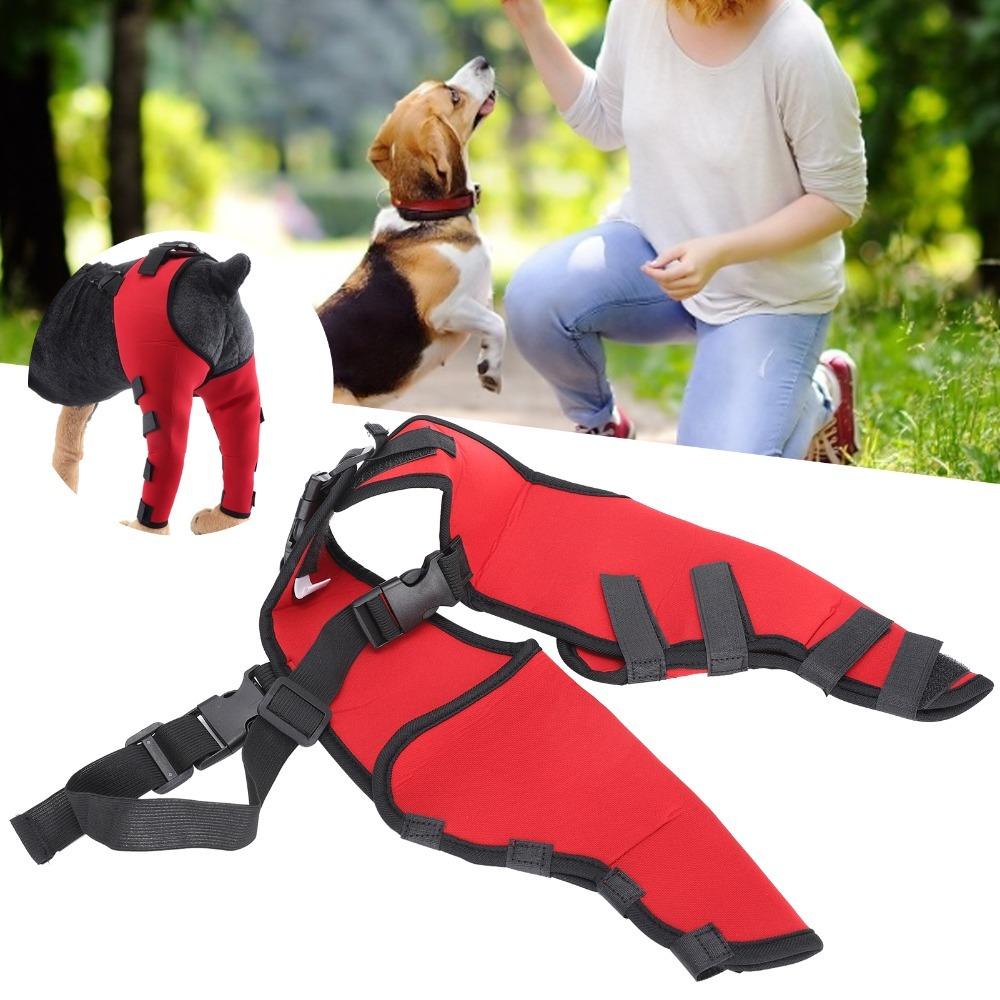 Breathable Dog Hind Leg Brace Adjustable Post Surgery Cover Leg Injury Protector  Knee Protection