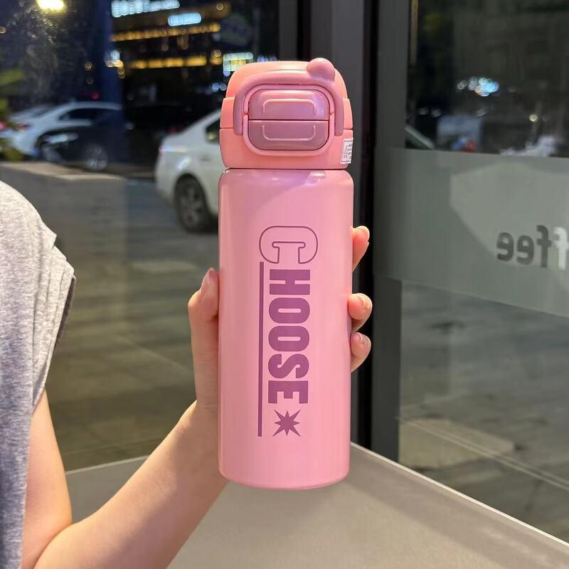 MRSIKEY Creative Letter Dual-Drink 316 SS Thermos Set
