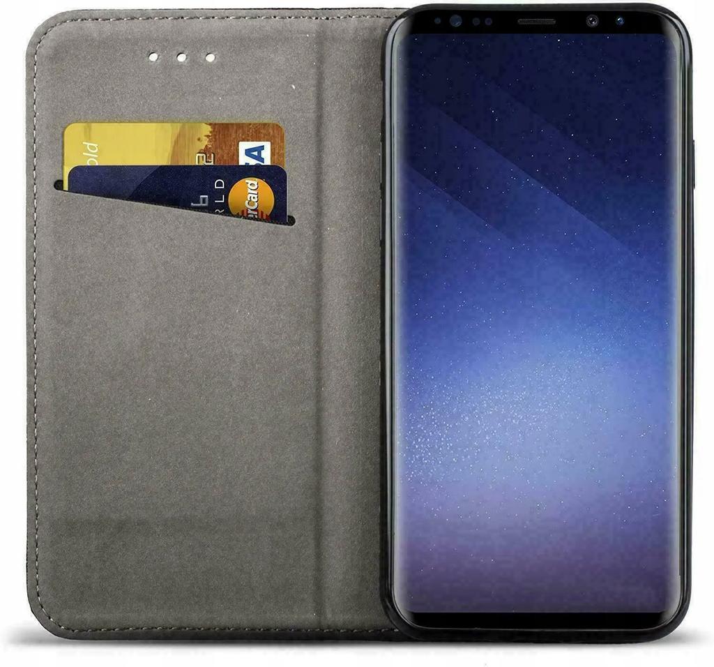 Case for SAMSUNG GALAXY S9 PLUS /S9+ CLOSED SMART MAGNET CASE BLACK+GLASS