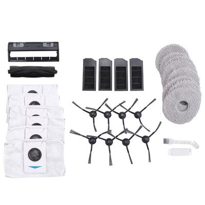 ABUL-For Ecovacs X1 Omni, X1e Omni, T10 Omni Robot Vacuum Cleaner Main Side Brush Mop Cloth Dust Bags Replacement Parts