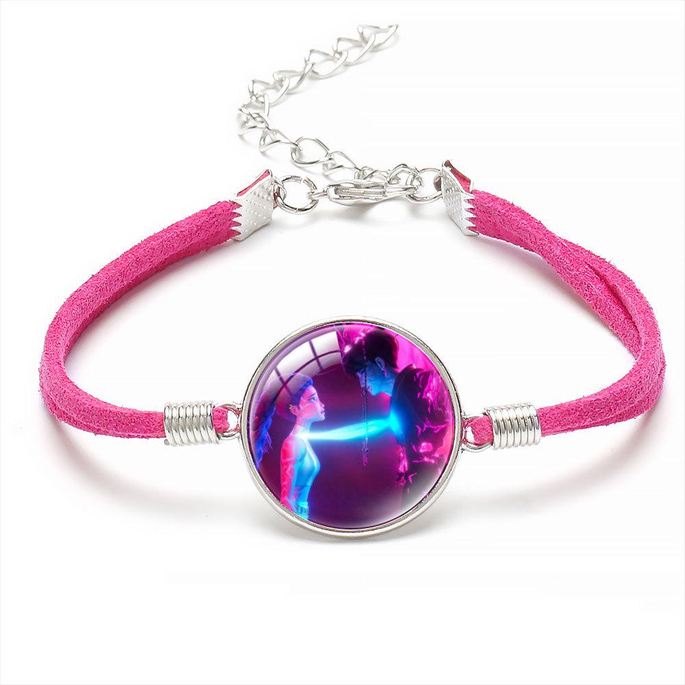 Rumi Zoey Mira Velvet Rope Bracelet Fashion Simple Crystal Jewelry