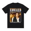 Robert Pattinson Edward Twilight Graphic T Shirt Unisex Fashion Cotton Short Sleeve T-shirts Unisex Retro O-Neck Oversized T-shirt