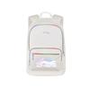 Polyester Backpack Unisex White & Purple YBSU253-1A16