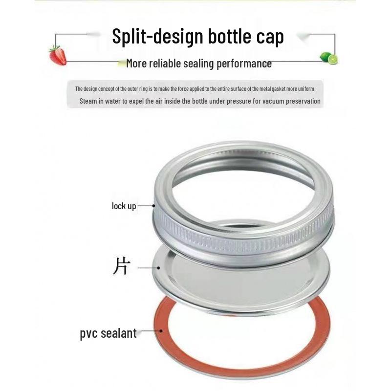 16oz Split Lid Mason Jar for Herbs, Salads, and Oatmeal