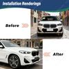 Voor BMW X1 U11 Sportversie 2023 2024 Auto Voorbumper Spoiler Lip Splitter Beschermhoes Carrosserie Decoratie Modificatiekit