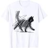 Trendy Streetwear Minimalist Cat Art T Shirt Women's Funny Tee Casual Summer Humor Short Sleeve Cat Lovers Gifts Vintage Y2k Top
