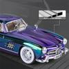 1/24 Benzs 300SL Alloy Car Model Diecasts Metal Classic Electroplating Vehicles Car Model Simulation Sound and Light Kids Gifts