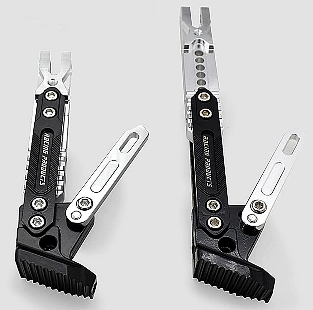 TradeWind Motorcycle Side Stand 6 Height Adjustment Aluminum Alloy Kickstand