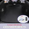 AABLU1 Für Tesla Model 3 Model Y 2017-2025 Aufblasbare Luftmatratze Outdoor Camping Aufblasbar Spezielles Wildleder Stoff Auto Reisebett