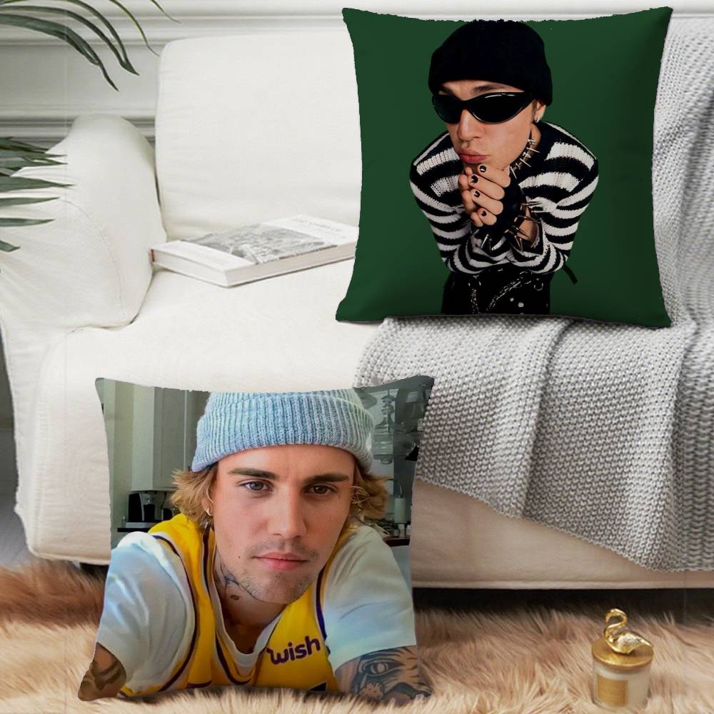 Poszewka na poduszkę T-Top Singer J-Justin B -Bieber Wystrój domu Koc na sofę łóżko samochód Dekoracja pokoju Pomysł na prezent