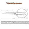 WXCOO Stainless Steel Kitchen Scissors Chicken Bone Scissors Cutting Multifunctional Food Scissors Slicing Fish Meat 5