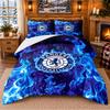 Printed 3Pcs Bedding Set Rangers FC Pattern Bed Sheet Pillowcase For Bedroom Decor