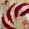 Patriotic Eagle Wreath 4th of July Wooden Decoration Indoor Outdoor Front Door Wall Hanging Independence Day Memorial Day Door Sign Pendant