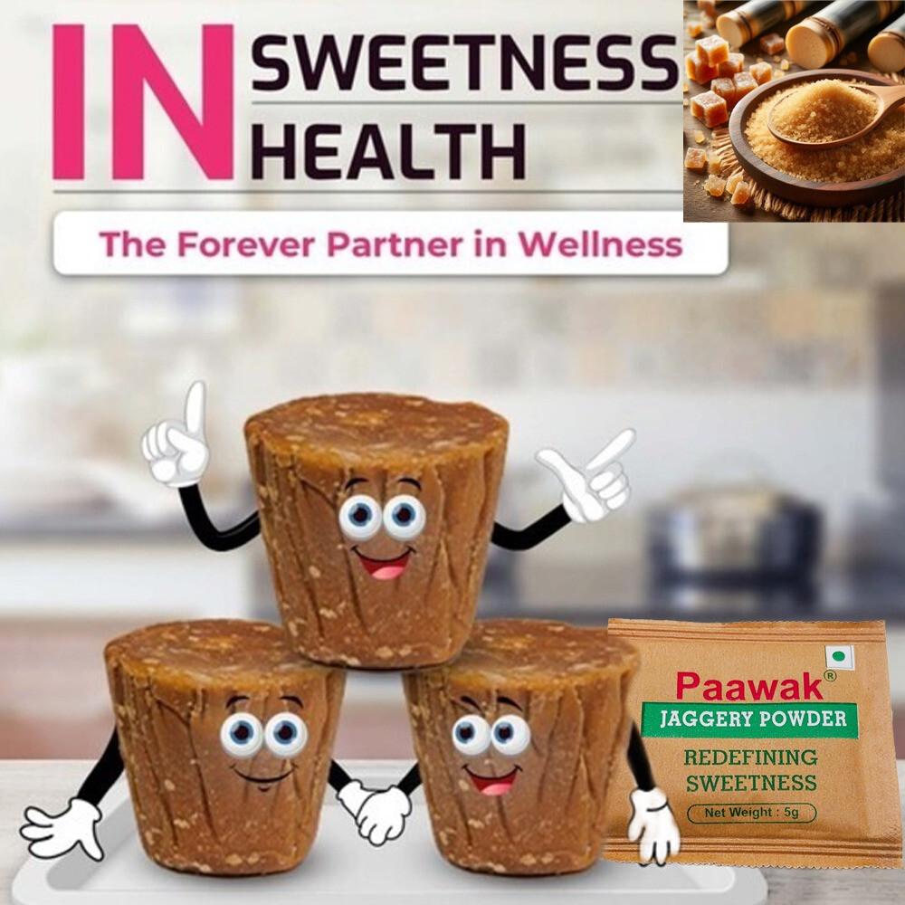 RSINC Jaggery Powder Sachets, 150G / 5.2oz [30 Sachets, 5 Grams Each] JL186823415480