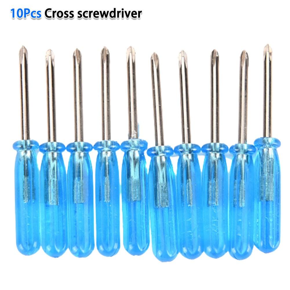 10Pcs 2.0mm Small Screwdriver Slotted-Cross Screwdriver Repair Cross screwdrivers