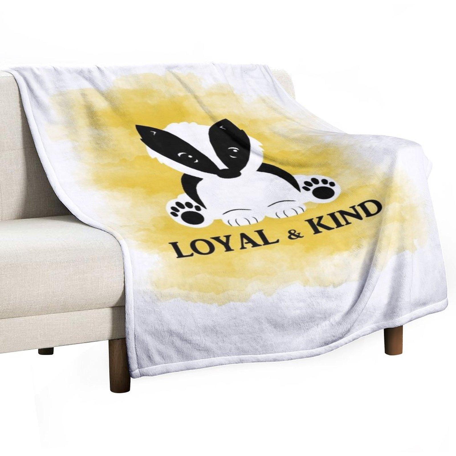 Cute Badger Throw Blanket Furrys wednesday Comforter Furry Blankets 30x40in