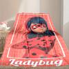 1pc Cozy Print Blanket, Ladybug Blanket Appropriate for Home Picnic and Travel Adventures