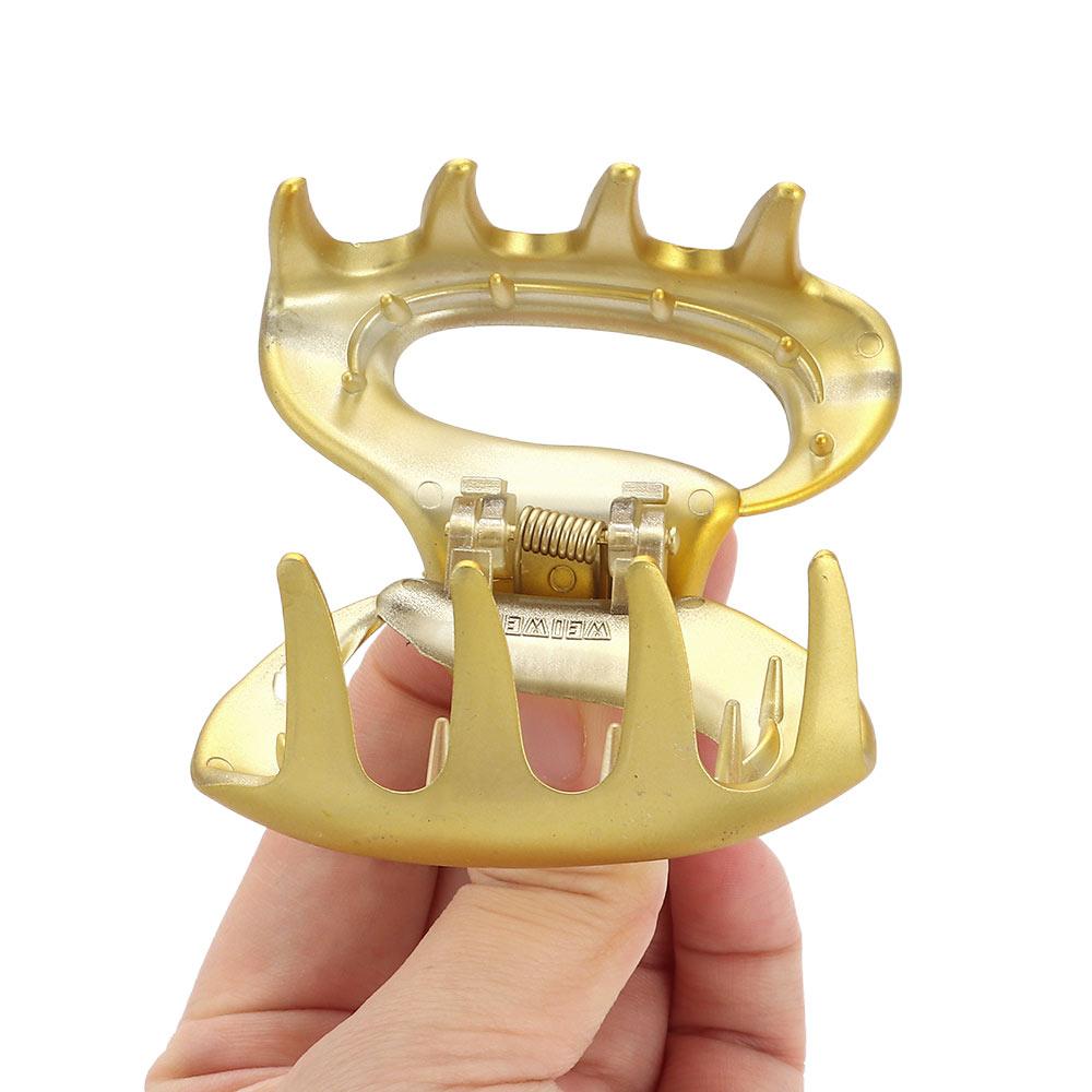 Cutout Hair Claw Reusable New Hair Grab Exquisite Women Shark Hair Clip  Women