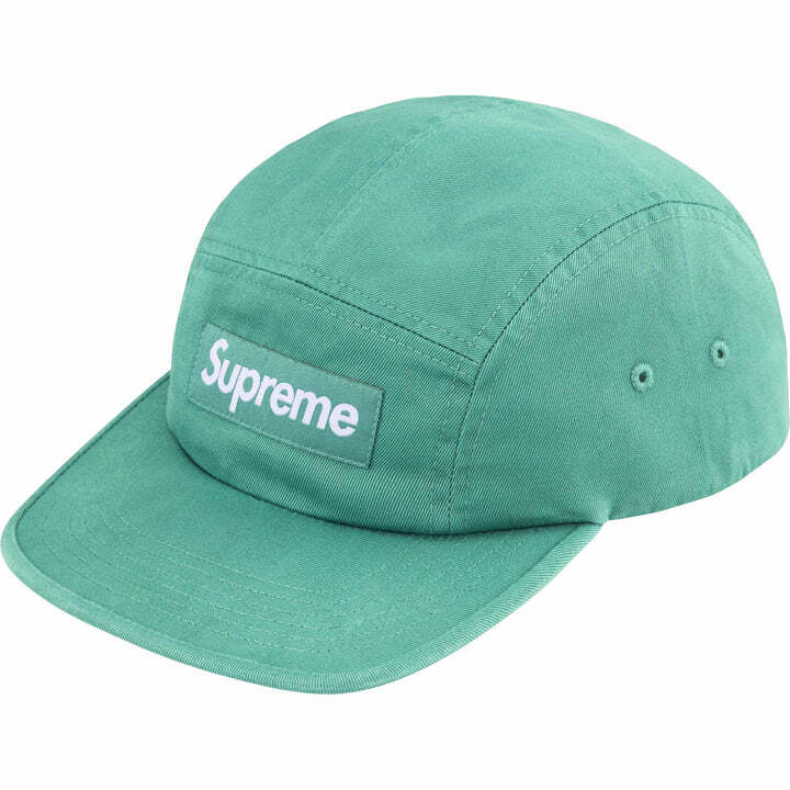 Supreme Washed Chino Twill Camp Cap Aquav One-Size