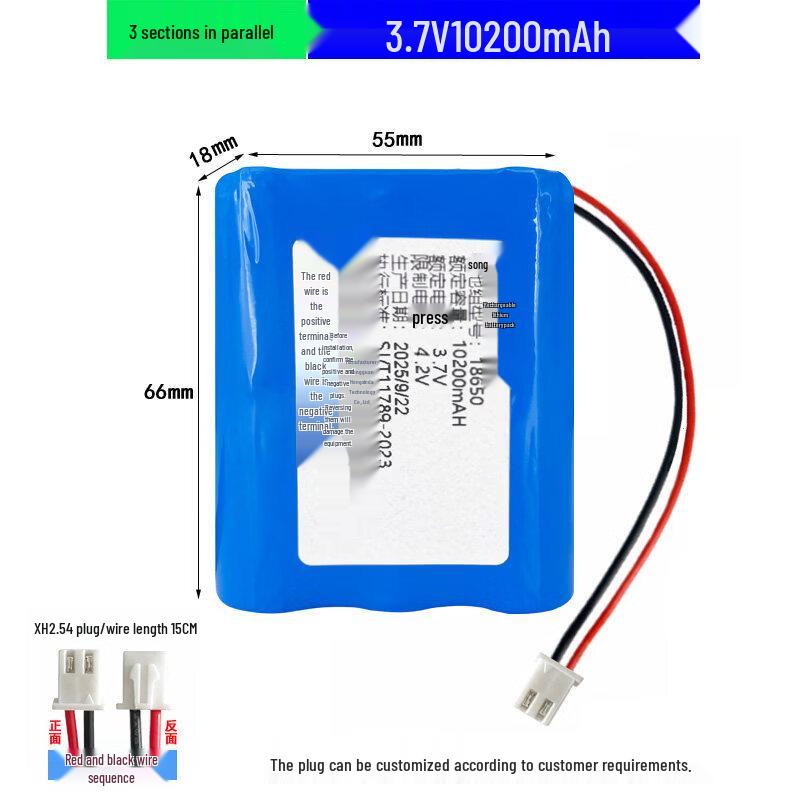 18650 Lithium Battery Pack for Outdoor Speakers CN plug (adapter included)