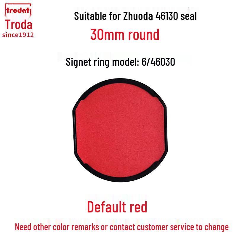 Zhuoda Ronde Zelfinktende Stempel Inktpatroon Vervanging 6/4642 46040