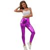 Yoga Leggings High-waisted Goldgeprägt Einfarbig Lässige Hosen Bleistifthose Enganliegende Hosen