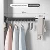 Wall-Mounted Retractable Clothes Drying Rack for Balcony and Bay Windows