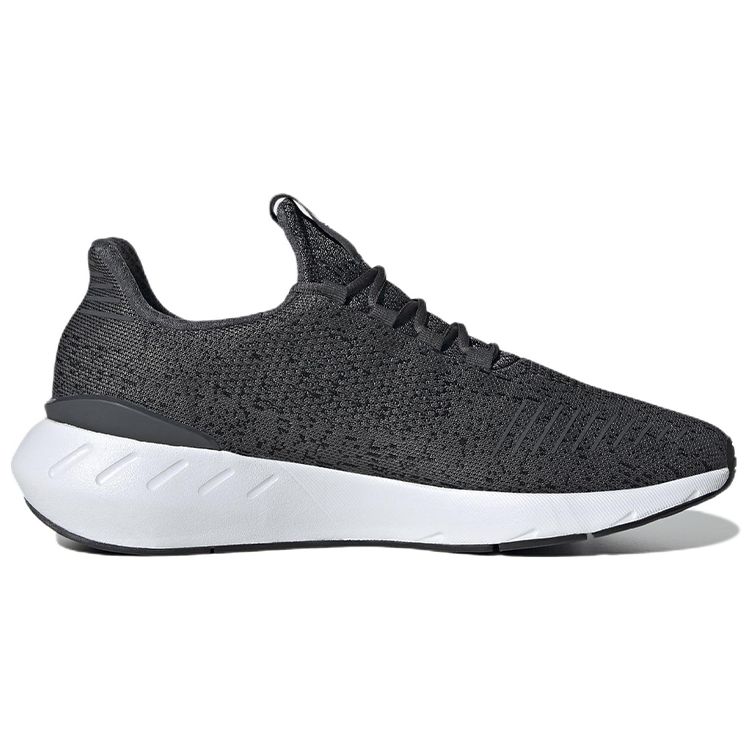 Adidas Originals Swift Run 22 Comfortable Sports Fabric Durable Breathable Low-Top Casual Running Shoes Unisex Sneakers Black GW6811
