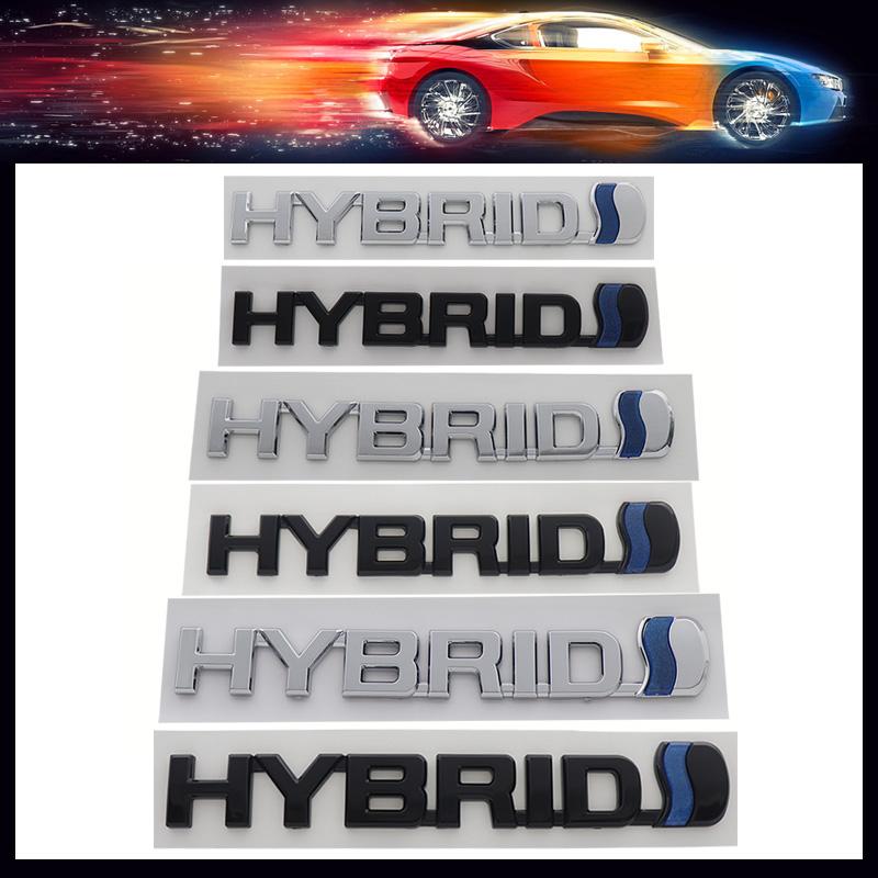 3D Premium ABS HYBRID Letter Sticker Tail Bumper Badge Auto Rear Trunk Emblem Accessories