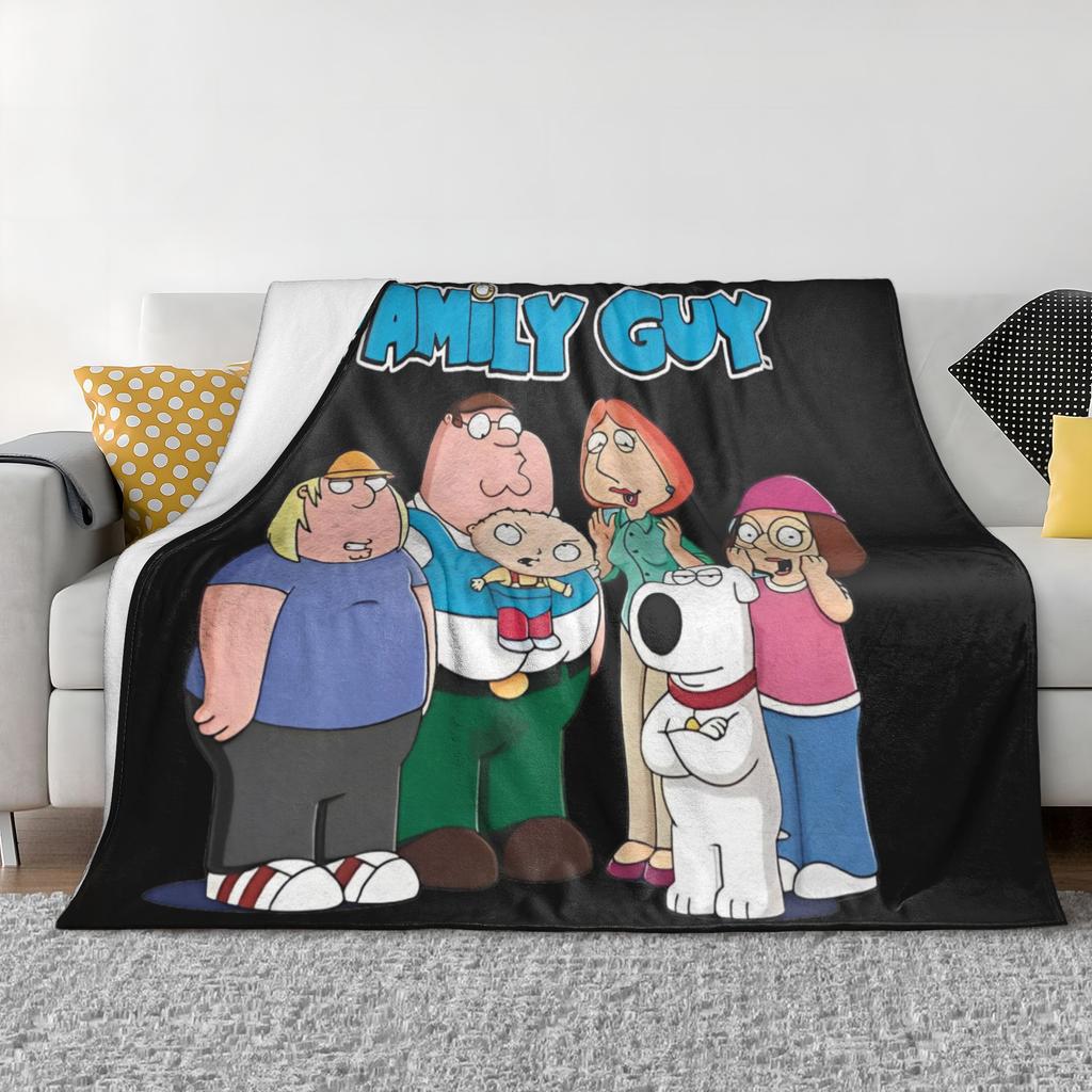 Rodiny Kluci Kreslené Deky Peter Griffin Fleece Vtipná Měkká Plédová Deka pro Ložní Prádlo Obývací Pokoj Podzim/Zima Kancelář
