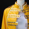 Freddie Mercury Cosplay Costume, Queen Band Lead Singer Classic Stage Performance Outfit