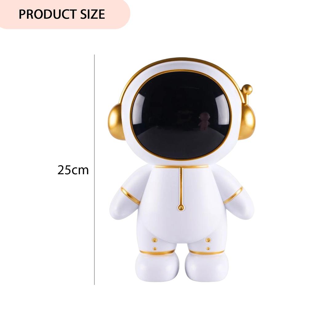 Astronaut Money Boxes Multifunctional with Light String Money Storage Box Portable Night Lamp Battery Powered for Children Gifts